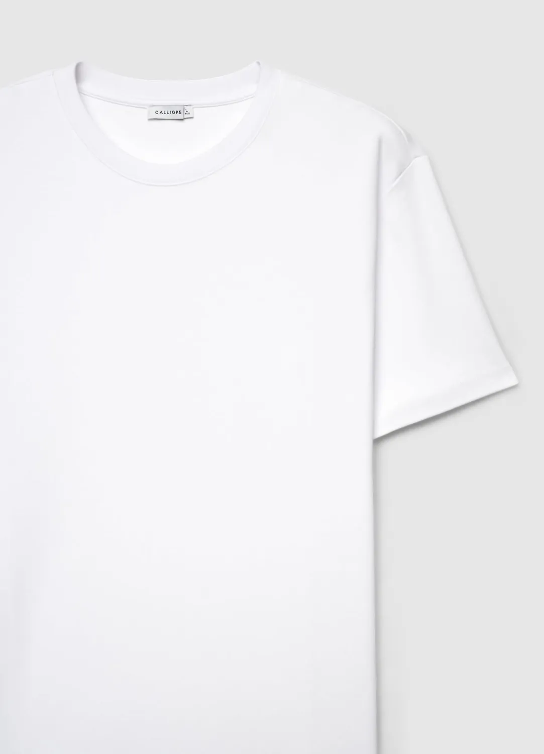 Calliope T-shirt homme col rond uni coton