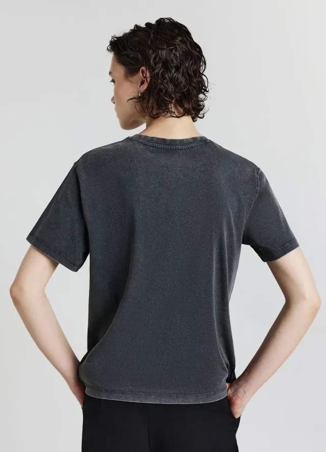 Calliope t-shirt femme coton effet délavé