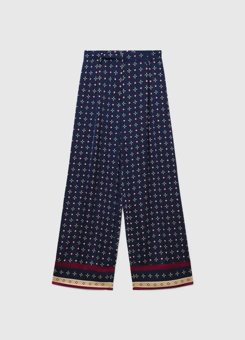 Calliope pantalon palazzo imprimé femme taille haute
