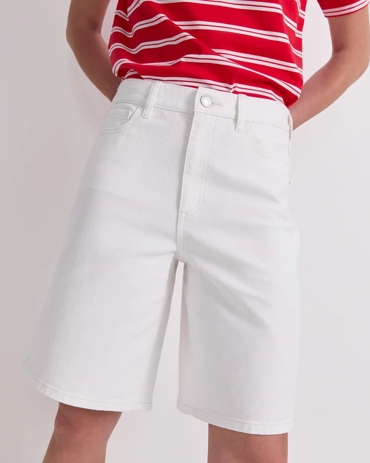 Sportscraft Allegra short jean femme longueur genou