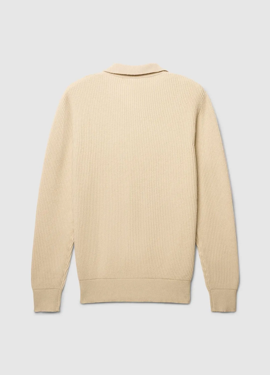 Calliope pull côtelé col polo homme manches longues