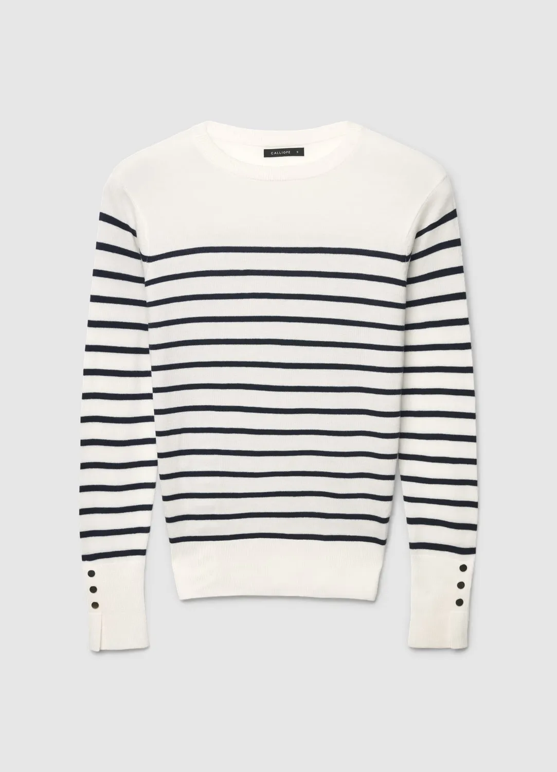 Calliope pull rayé col rond femme manches longues