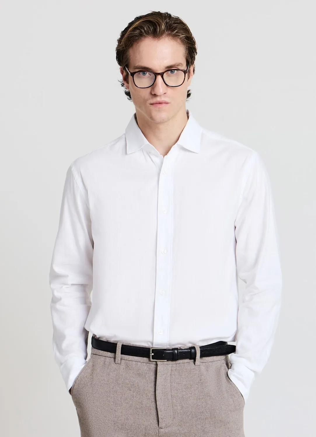 Calliope chemise classique coton homme manches longues