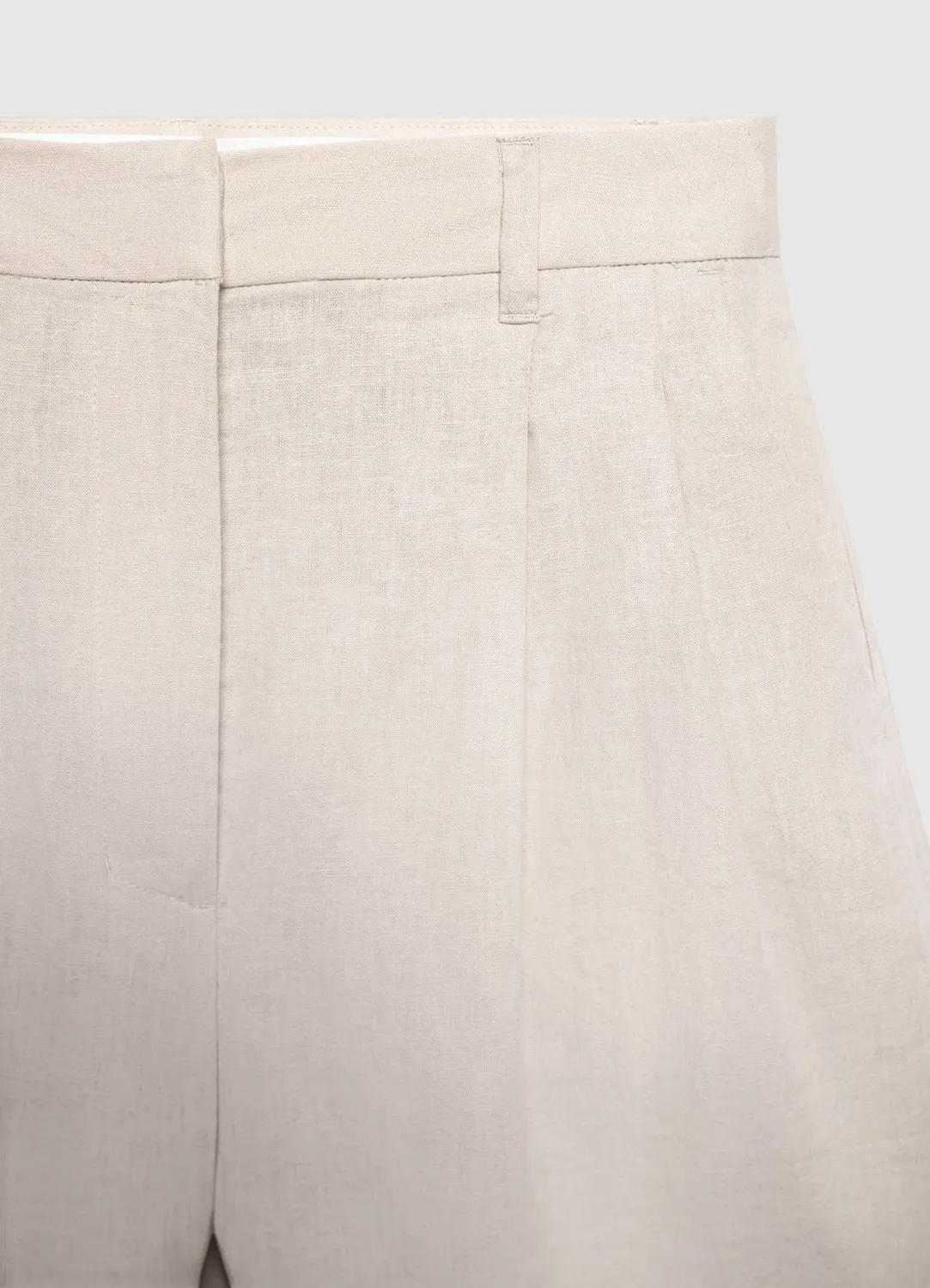 Calliope bermuda femme lin taille haute