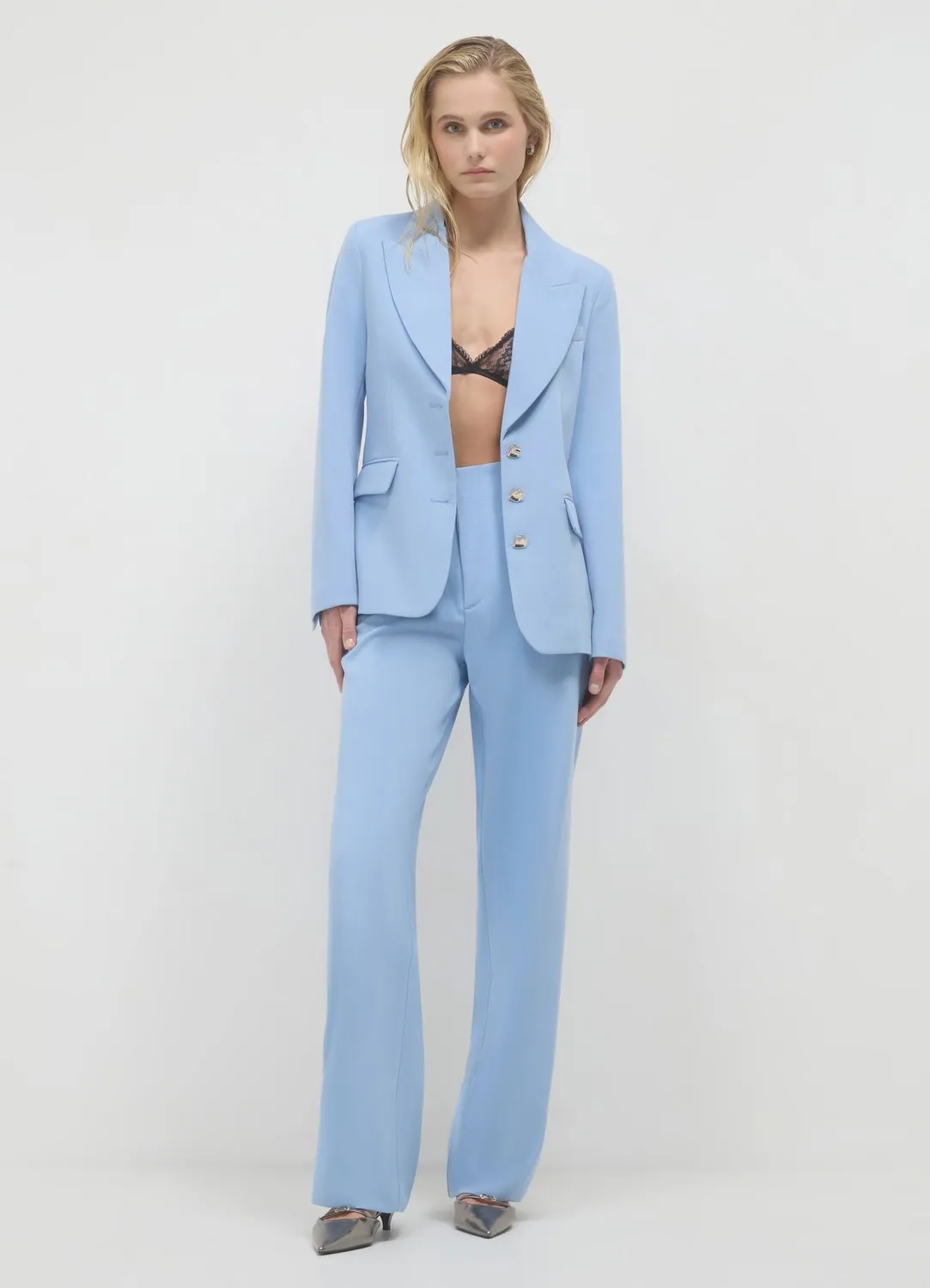 Calliope veste tailleur boutons dorés femme