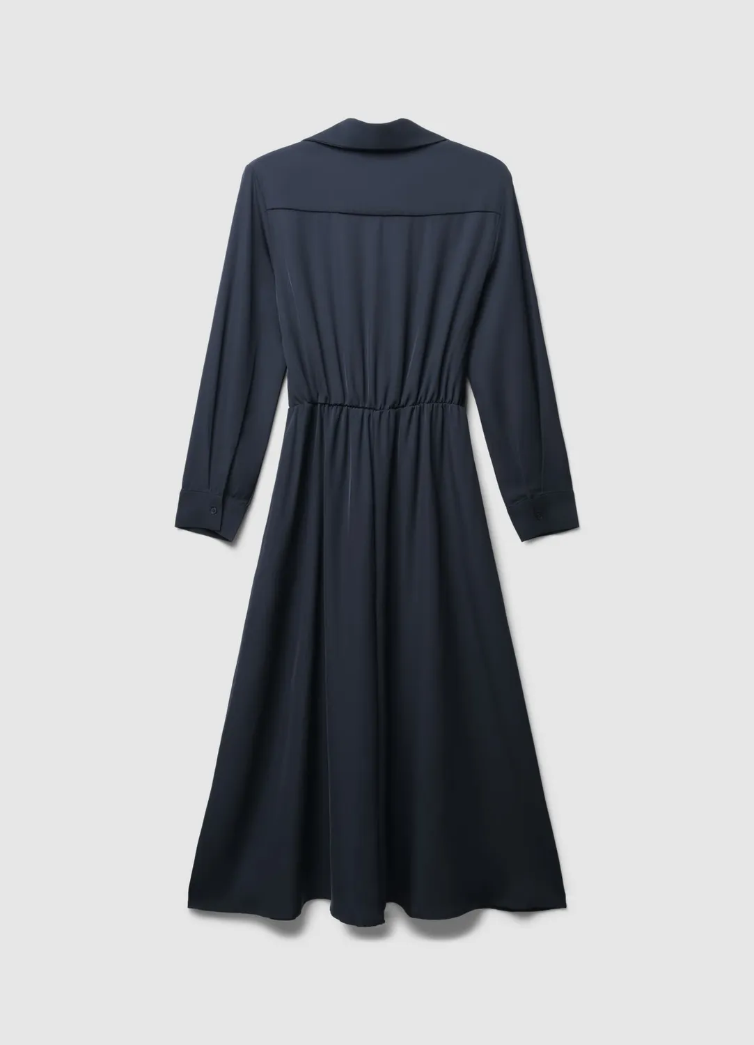 Calliope robe chemise longue coton femme noeud