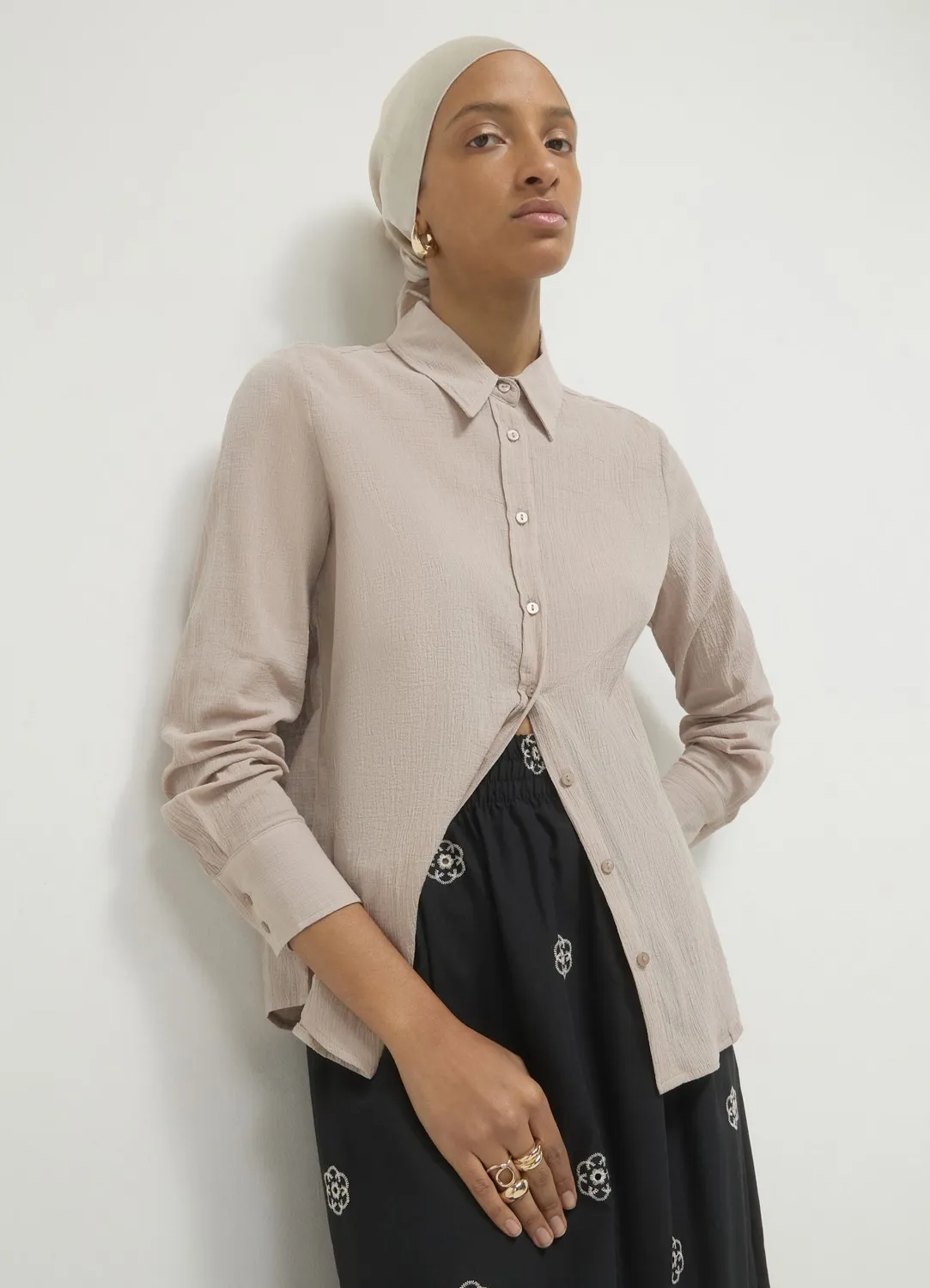 Calliope chemise classique coton femme manches longues