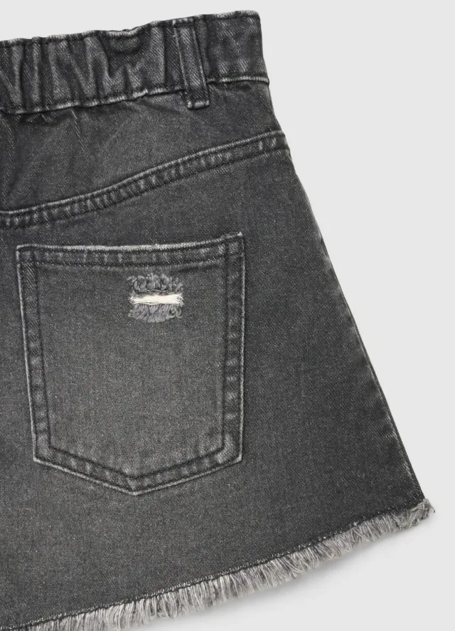 Calliope short jean mom fille déchiré effiloché