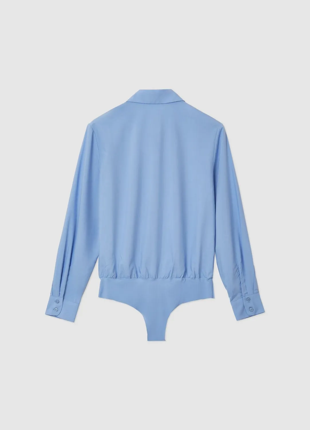 Calliope Chemisier Body Femme Uni Manches Longues Bureau
