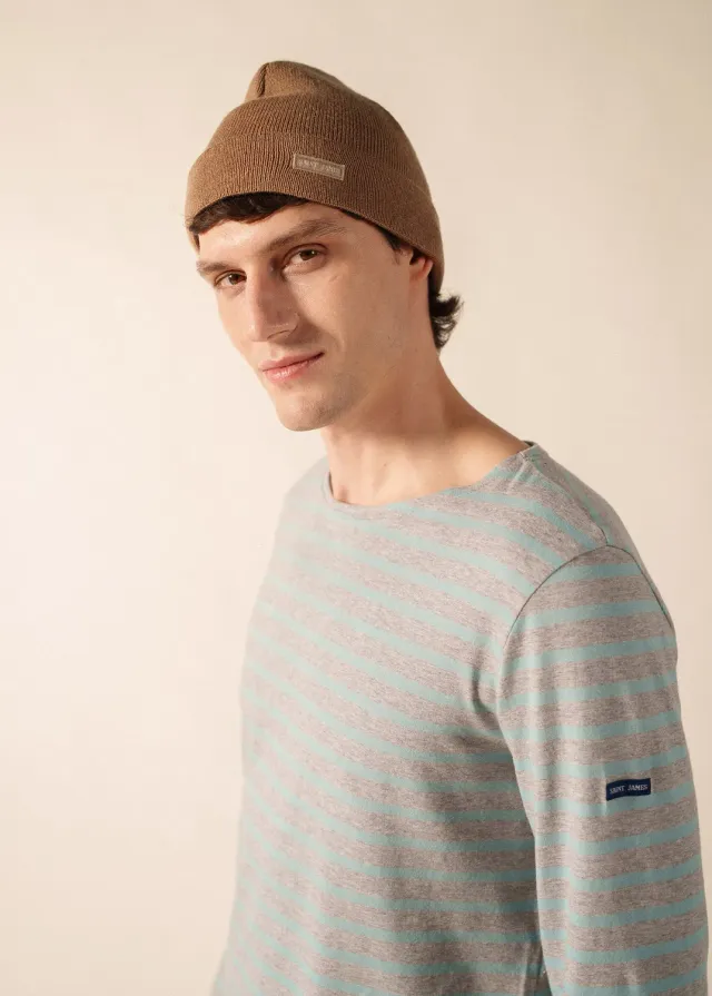 Saint James Bonnet de quart bonnet beige foncé laine