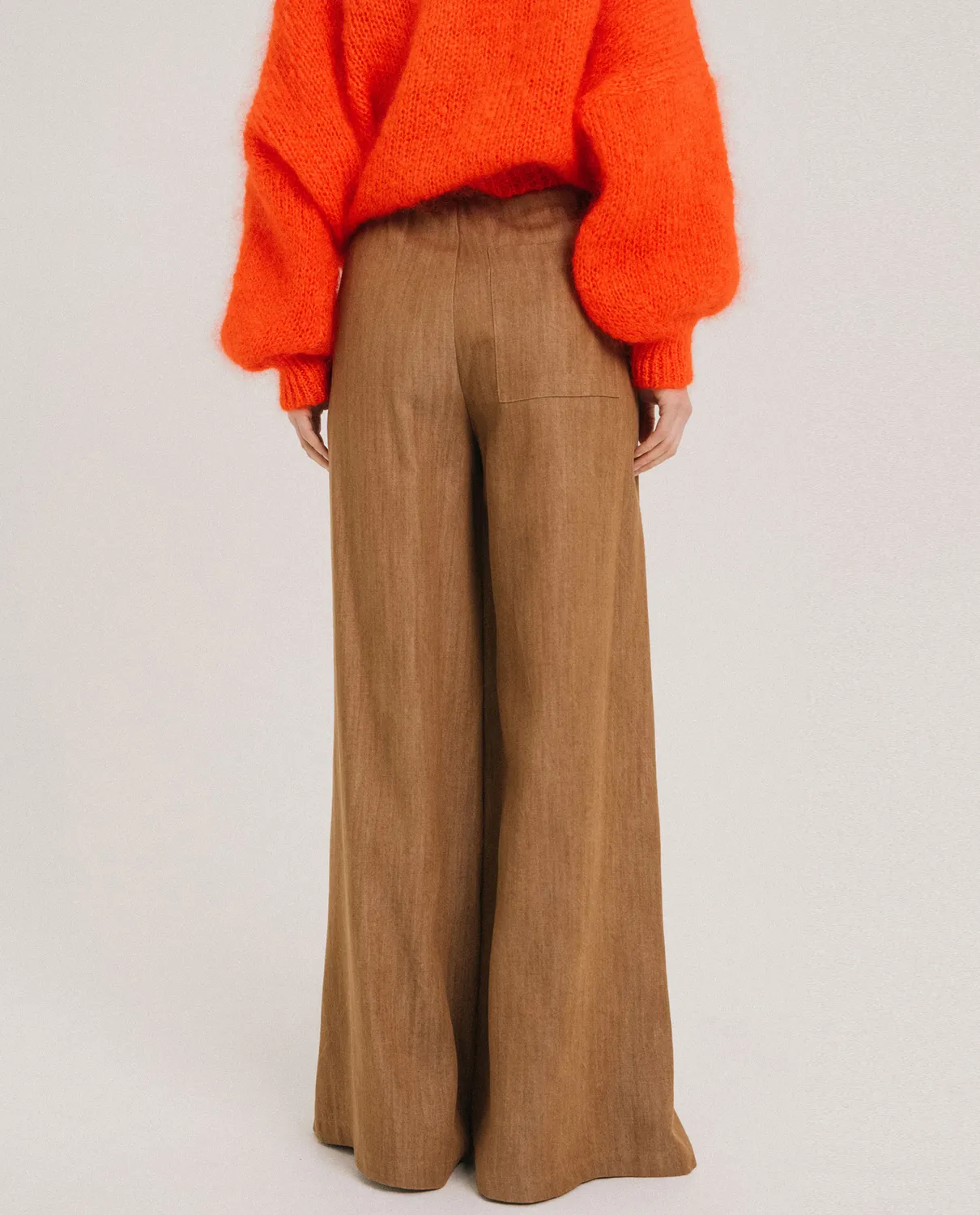 TINSELS DEVRIG pantalon OCRE lyocell large