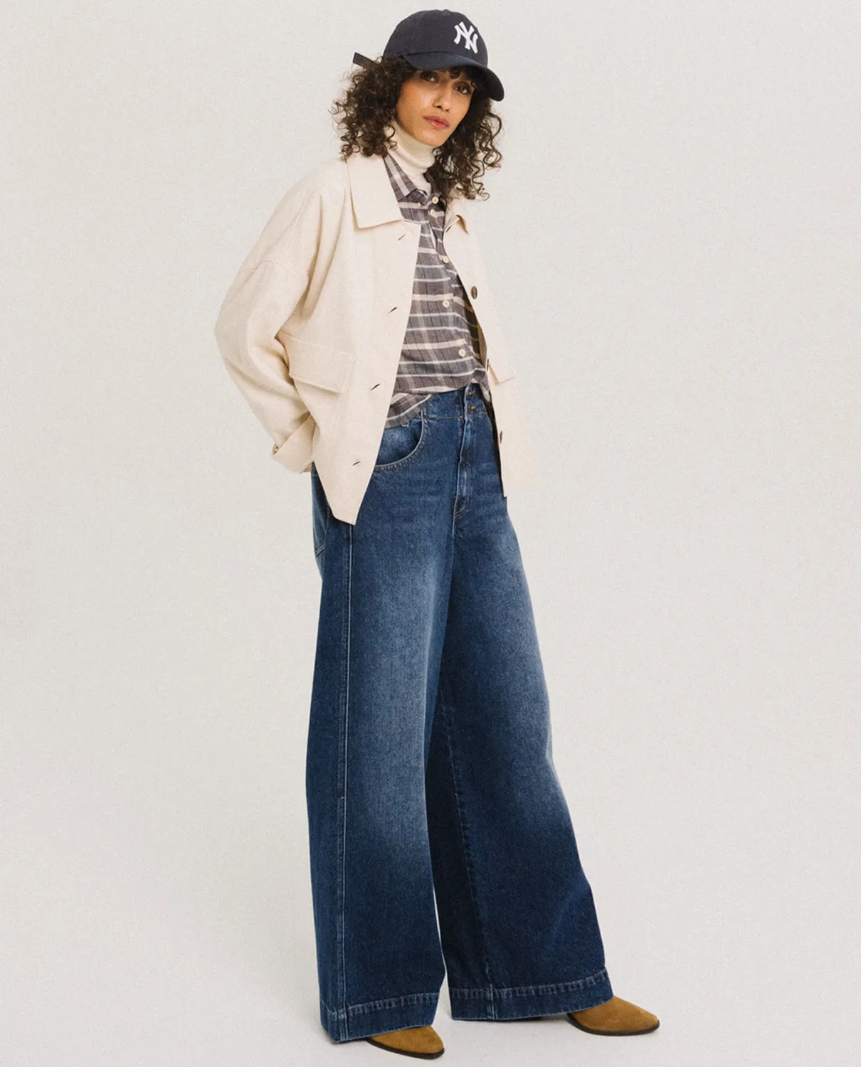 Tinsels Frantzy veste courte écru flanelle