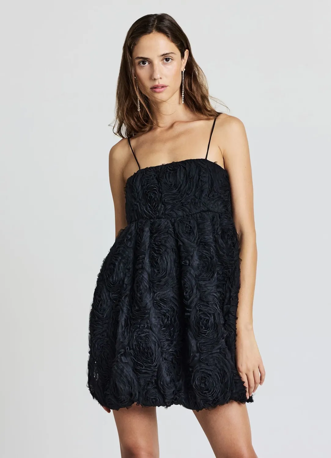Calliope robe ballon femme roses bretelles XS-M
