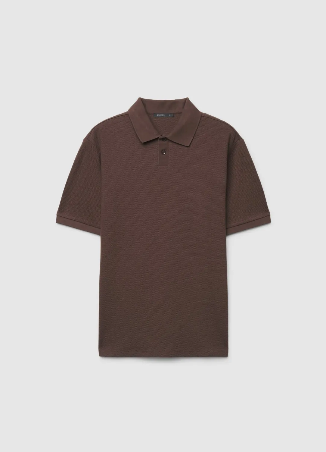 Calliope polo uni 2 boutons homme