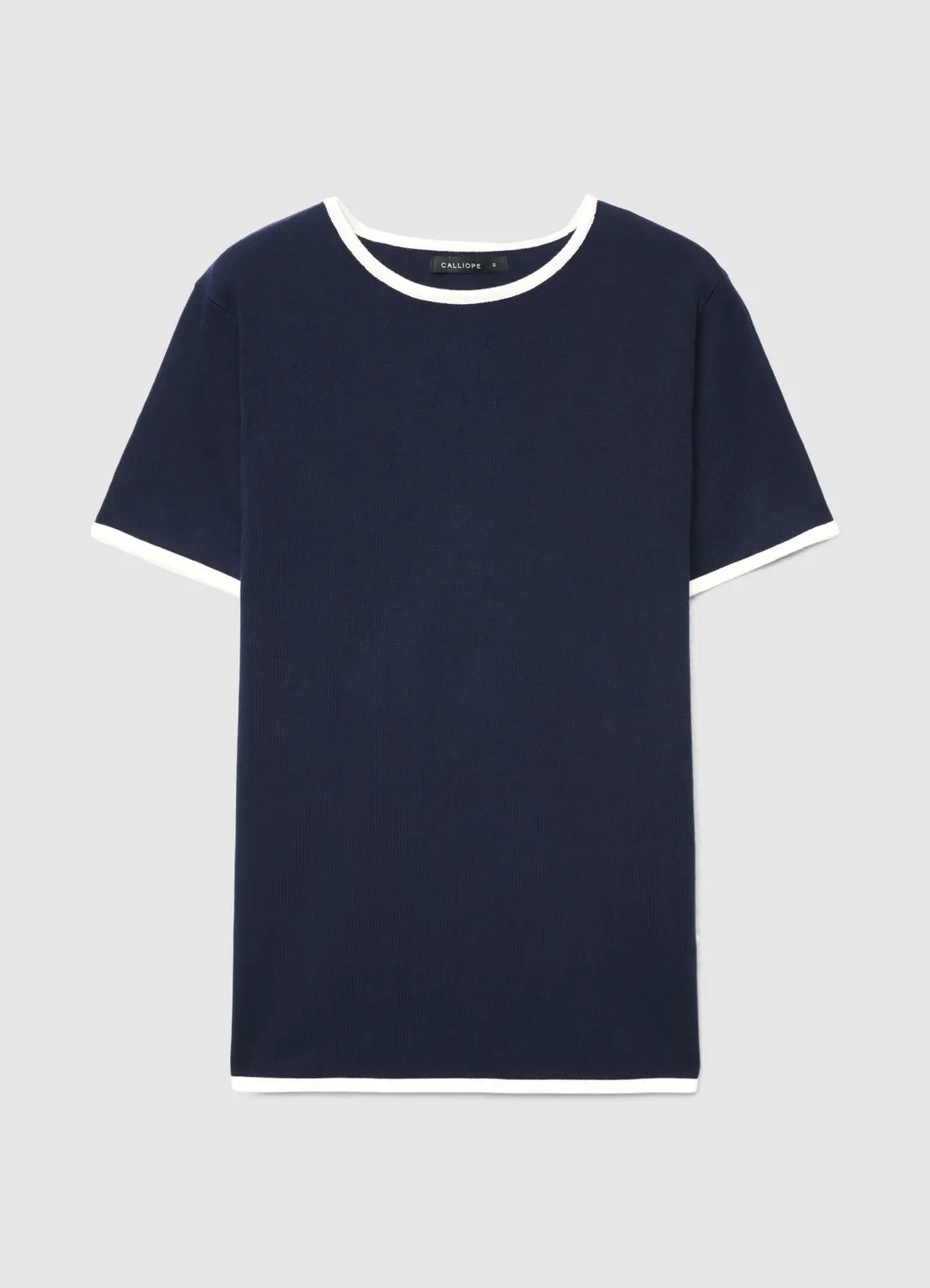 Calliope t-shirt femme col rond profils contraste