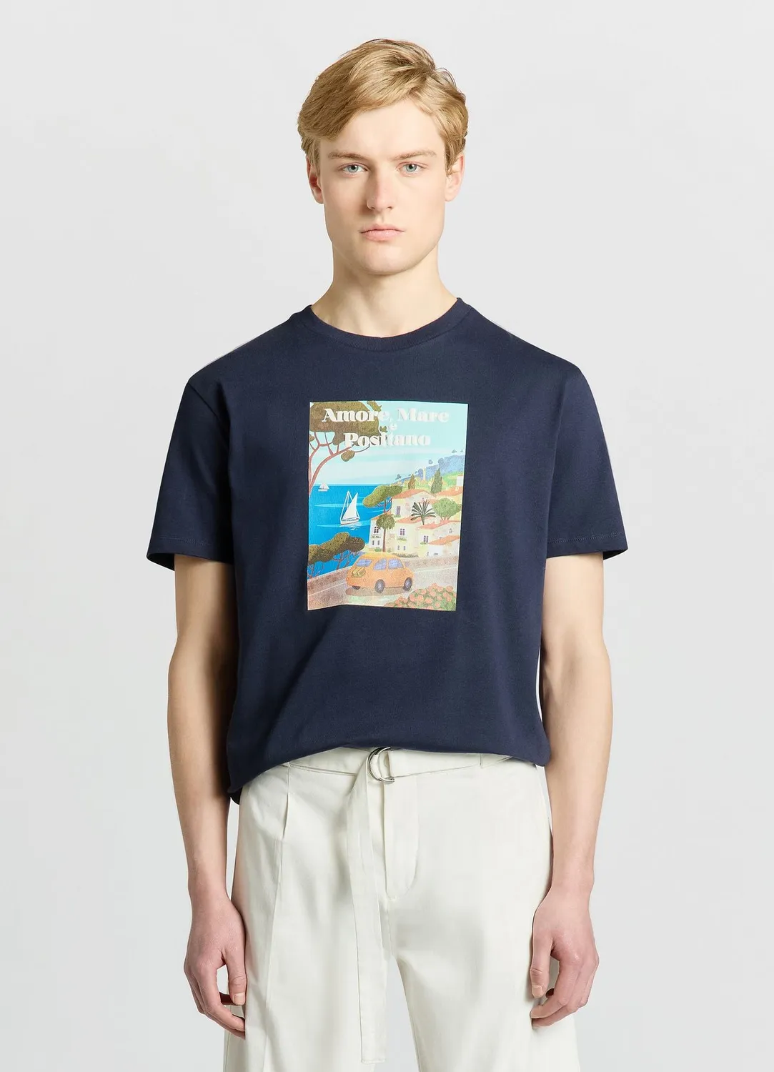 Calliope t-shirt homme col rond imprimé mer