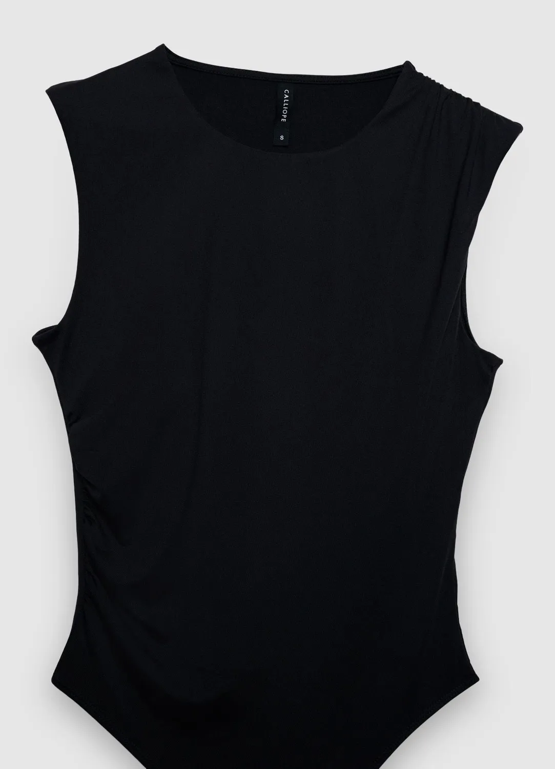 Calliope body femme col rond froncé sans manches