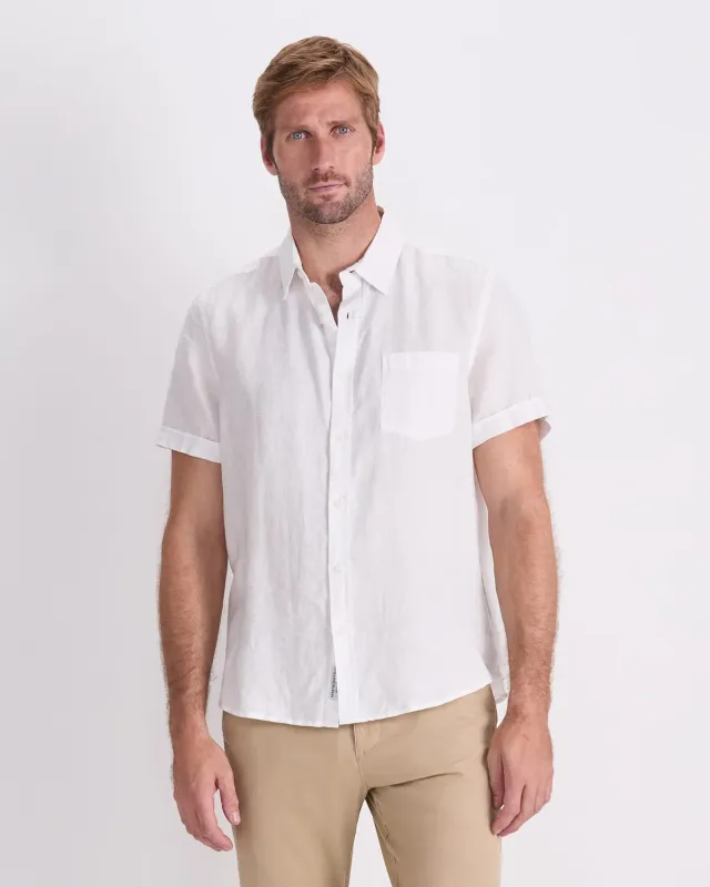 Sportscraft 207748 chemise lin manches courtes homme