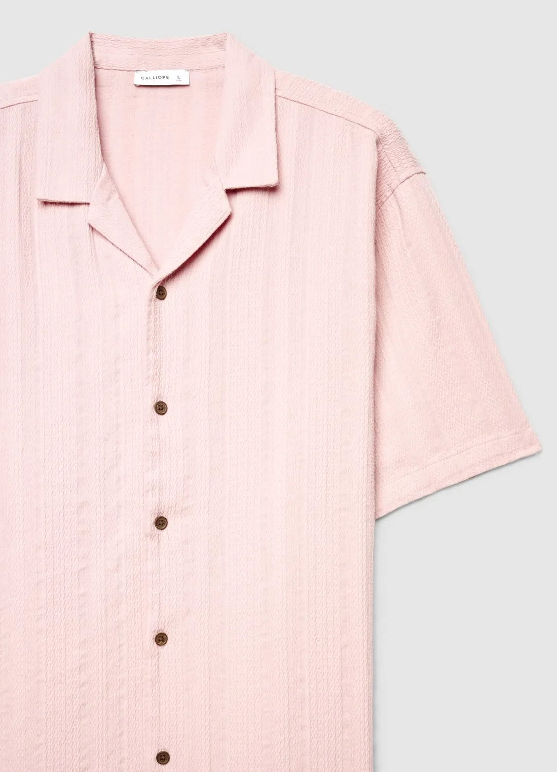 Chemise Calliope bowling homme jacquard rayures manches courtes