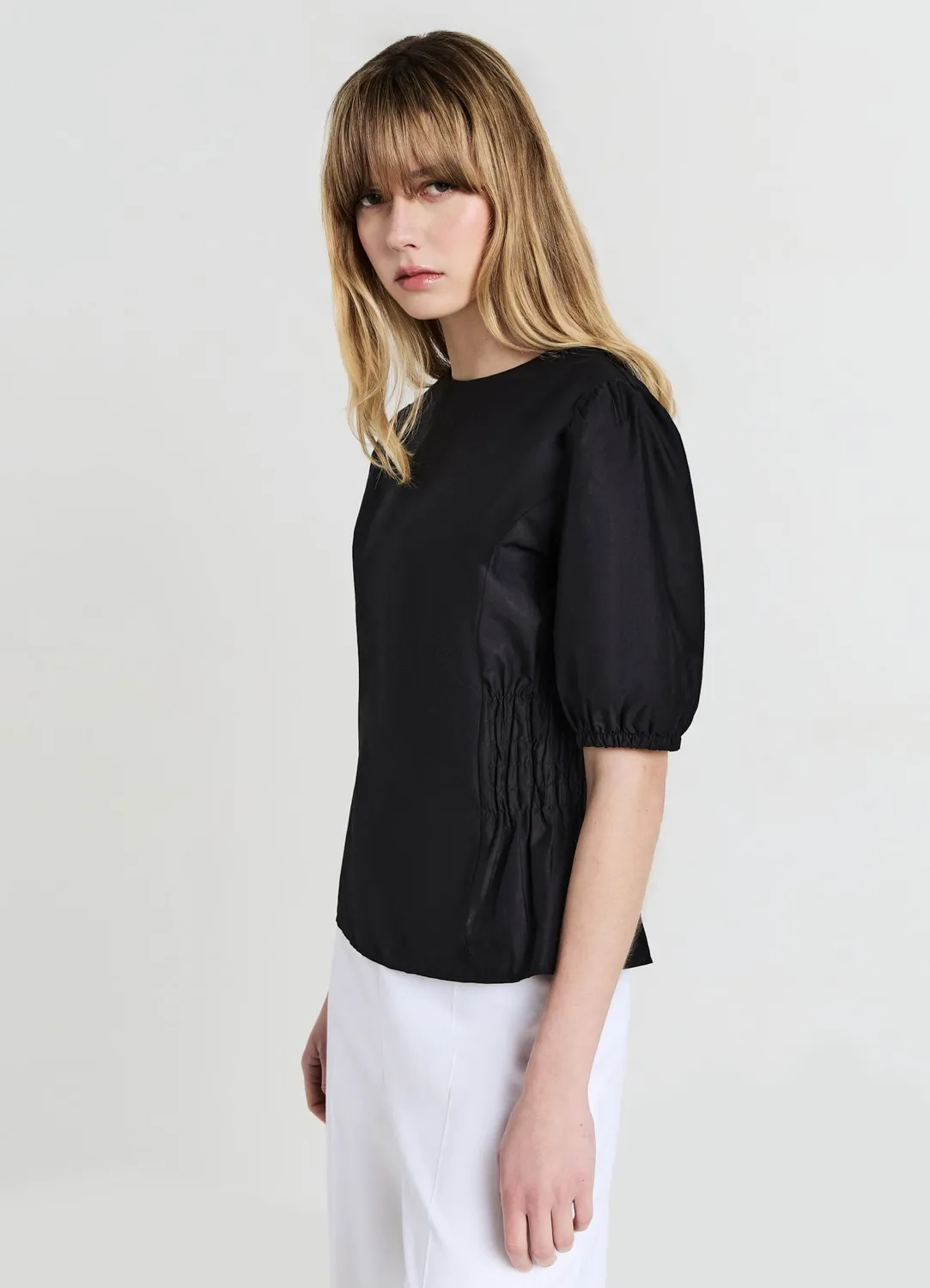 Calliope chemise femme smock manches courtes
