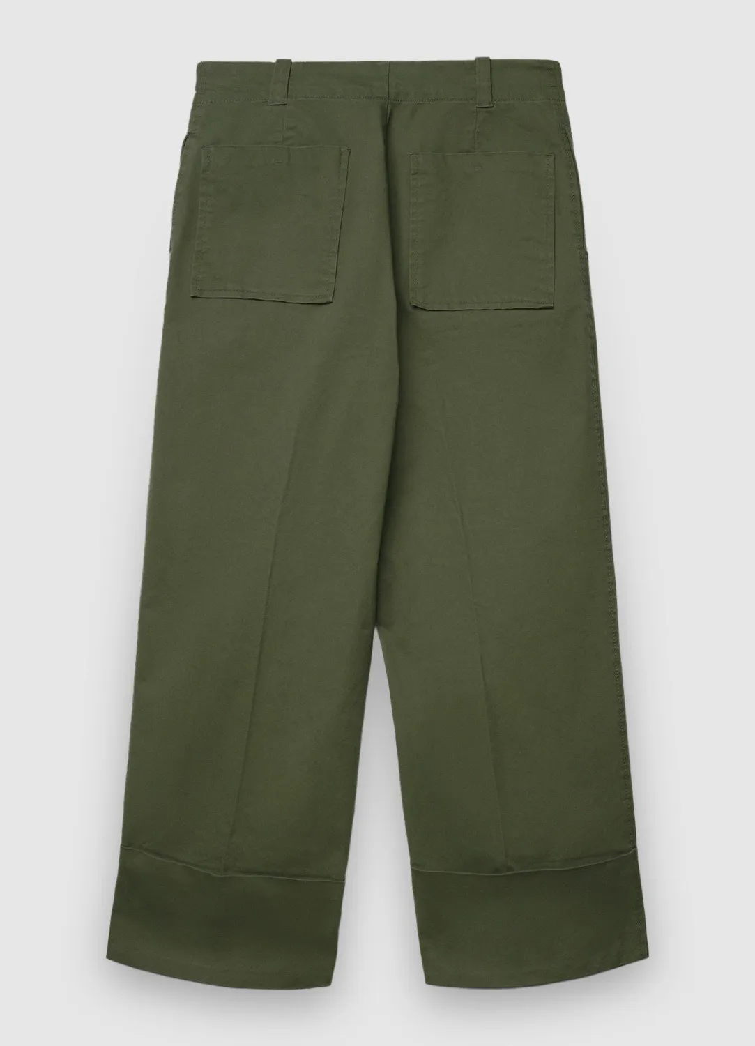 Calliope pantalon chino femme uni revers