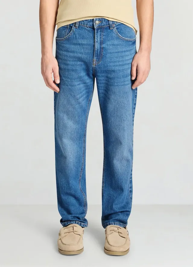 Calliope jean homme regular droit délavage moyen