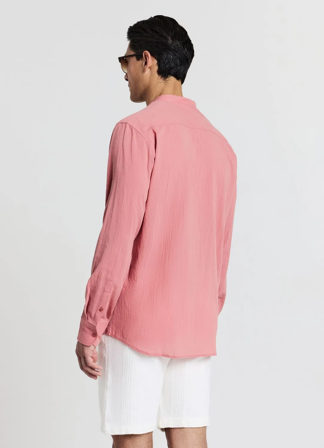 Calliope chemise homme col coréen coton