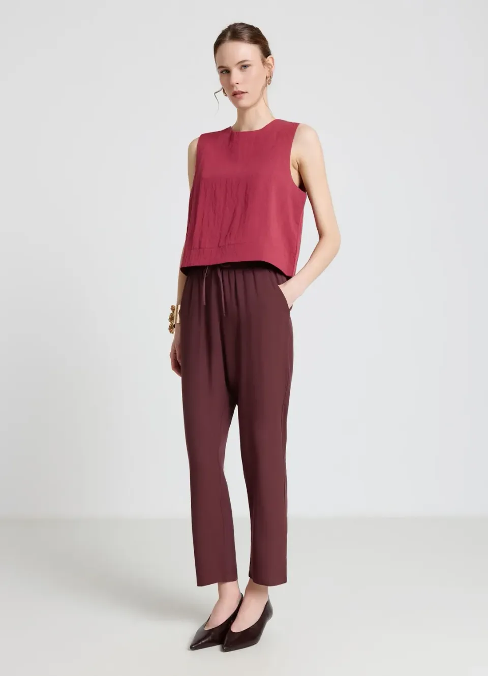 Calliope blouse sans manches femme unie bureau