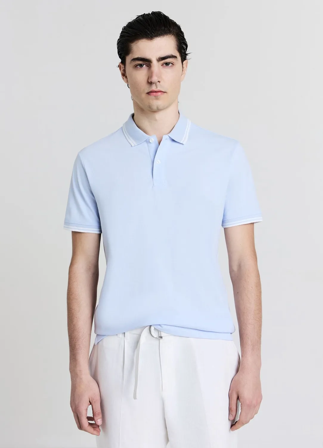Calliope polo homme profils contraste coton