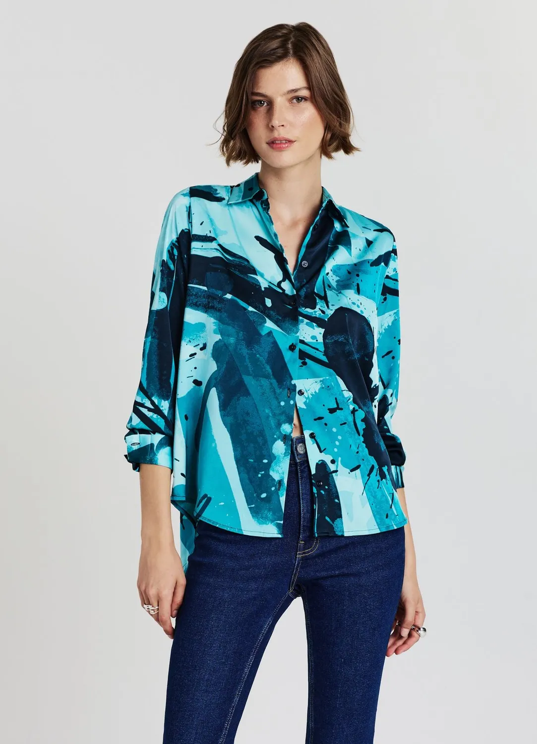 Calliope chemise à motif manches longues femme