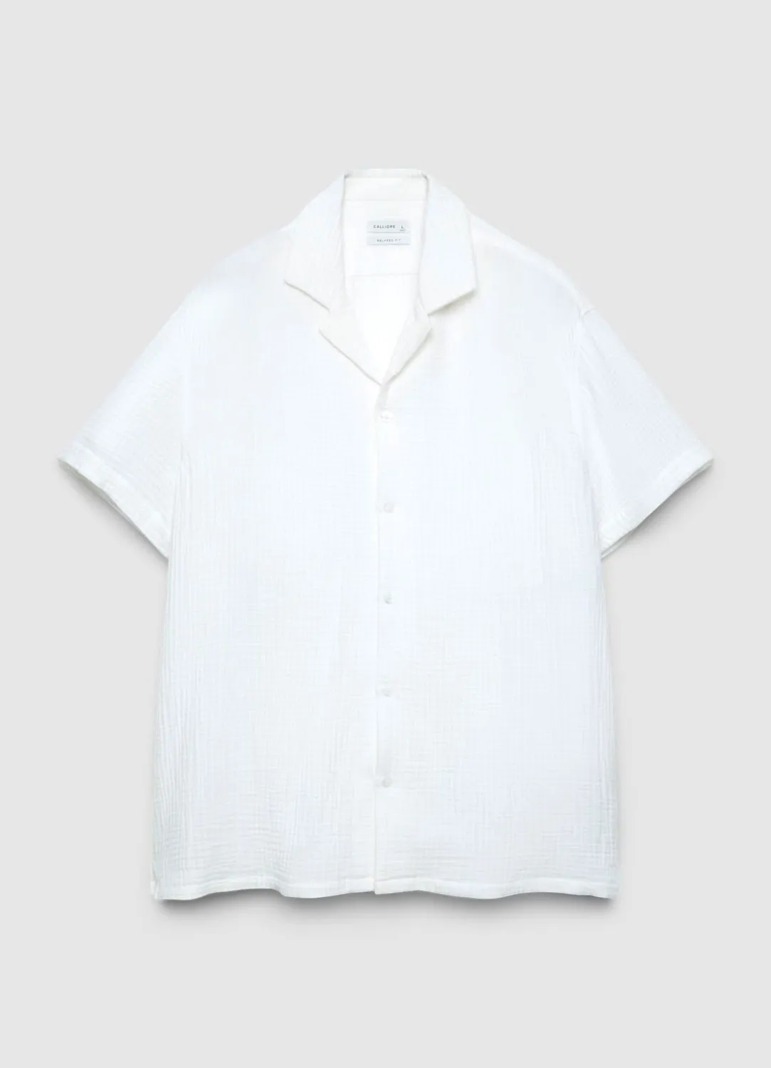 Calliope chemise bowling unie homme