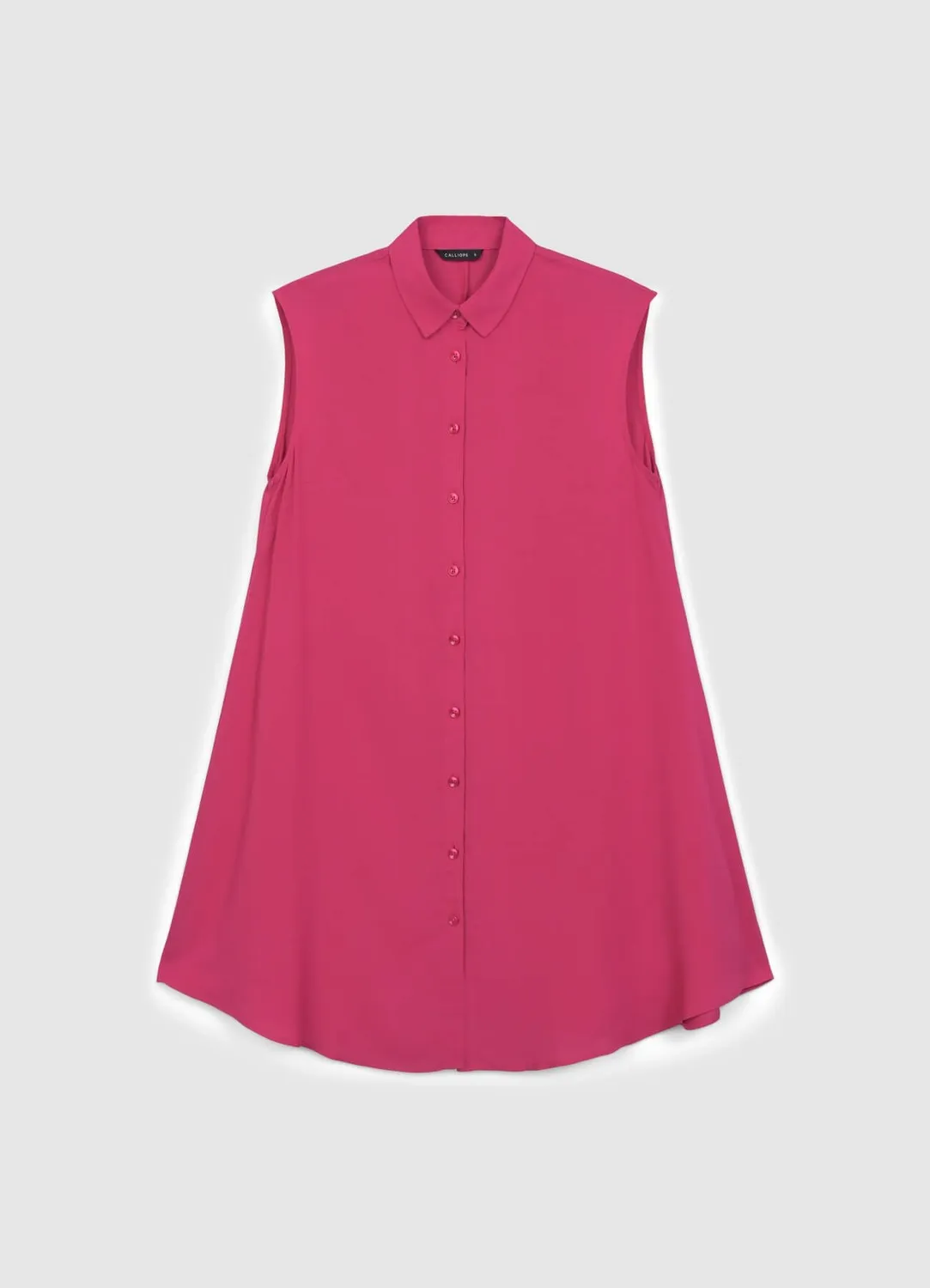 Calliope longue chemise sans manches classique