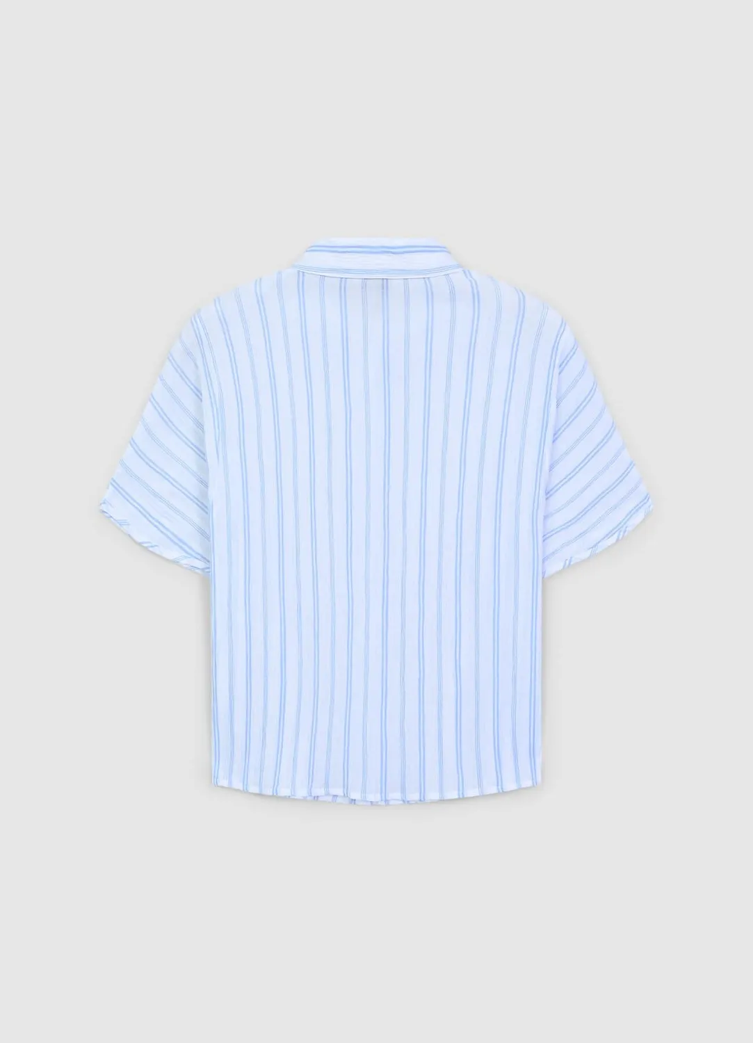 Calliope Chemise Femme Rayée Manches Courtes