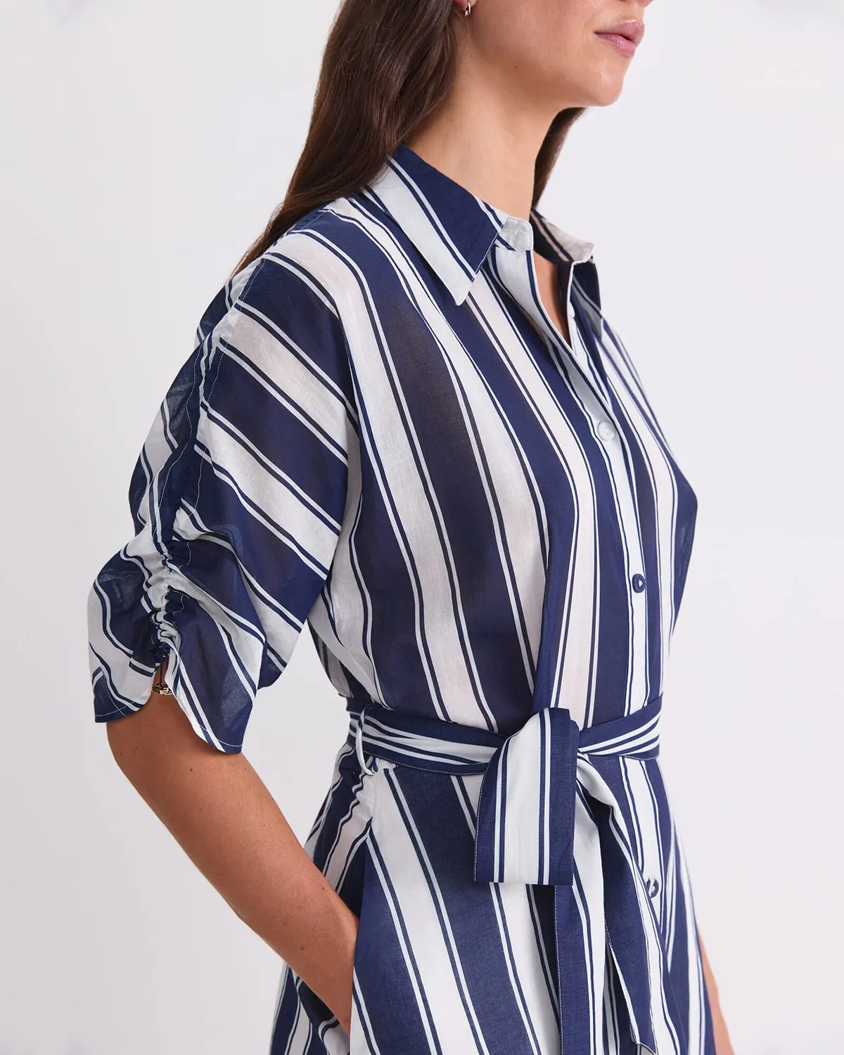 SPORTSCRAFT Dinah robe coton rayée midi à poches