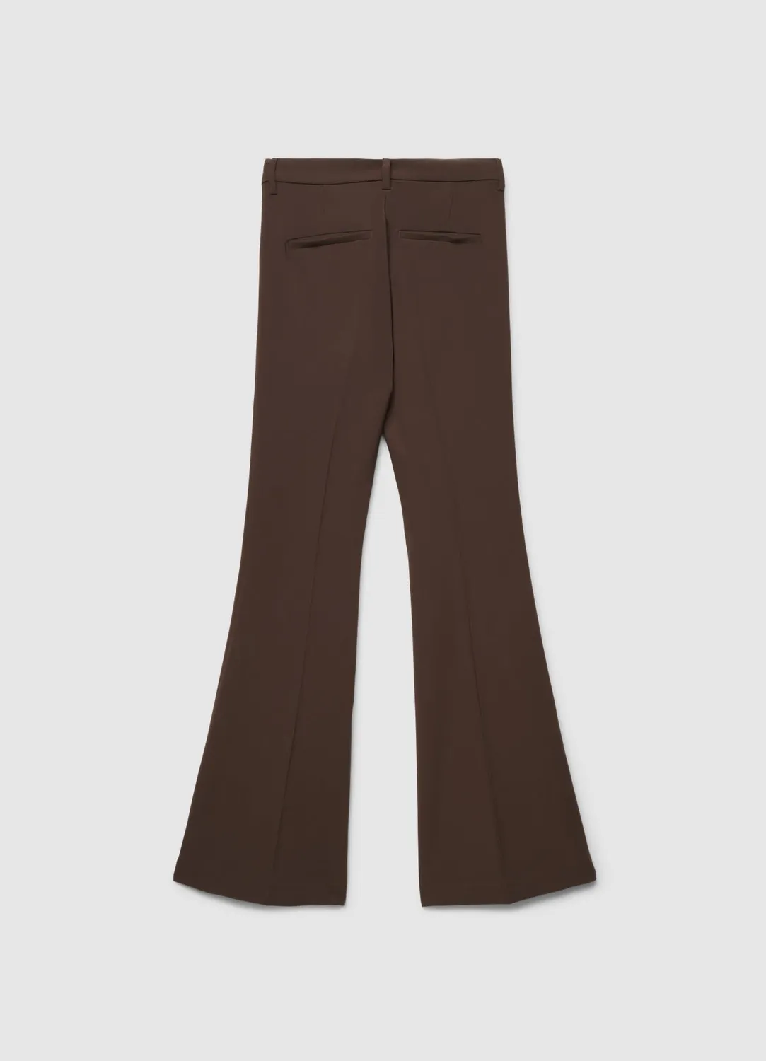Calliope Flare pantalon femme uni taille moyenne