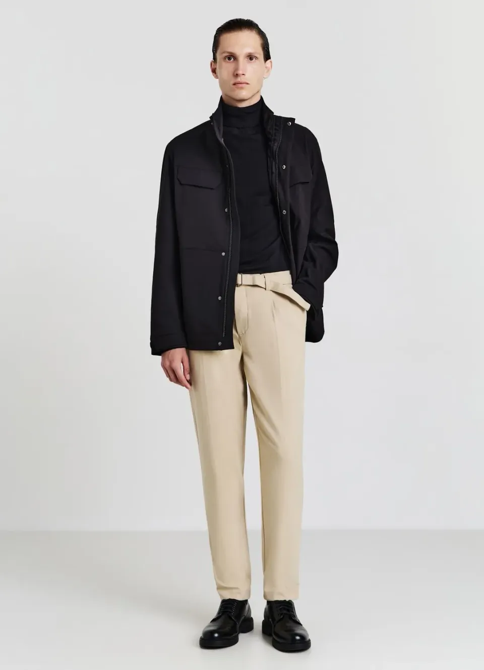 Calliope Pantalon homme habillé plis ceinture