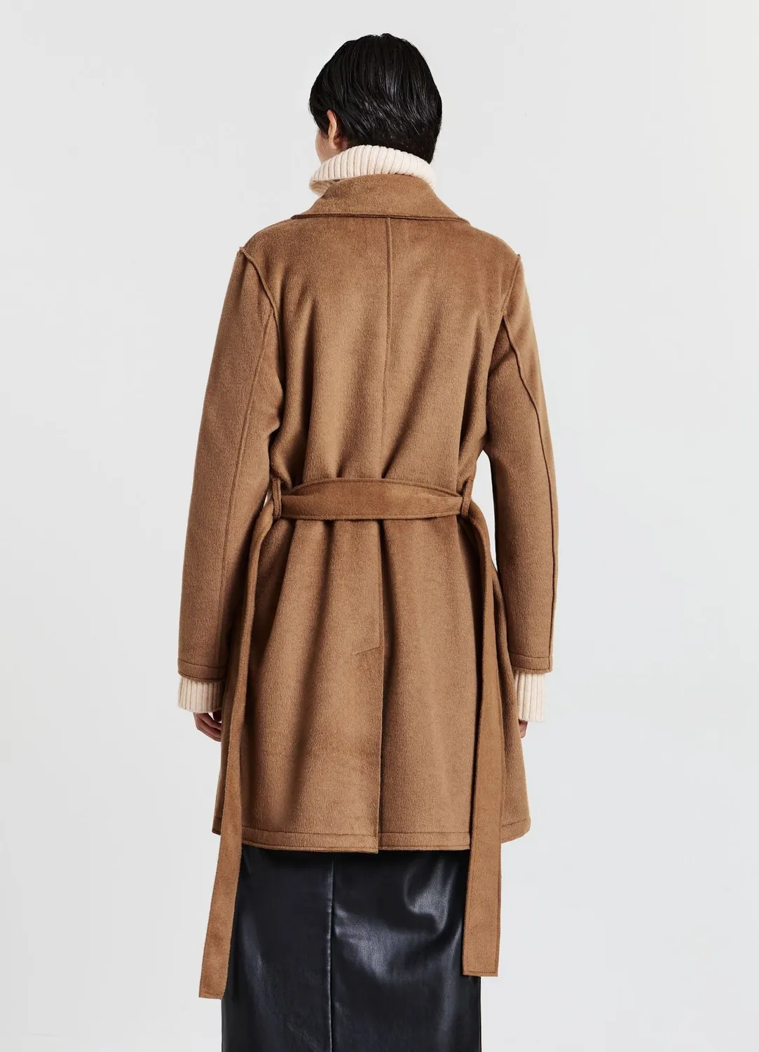 Calliope trench femme uni ceinturé double boutonnage