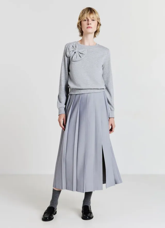 Calliope sweat noeud femme col rond casual