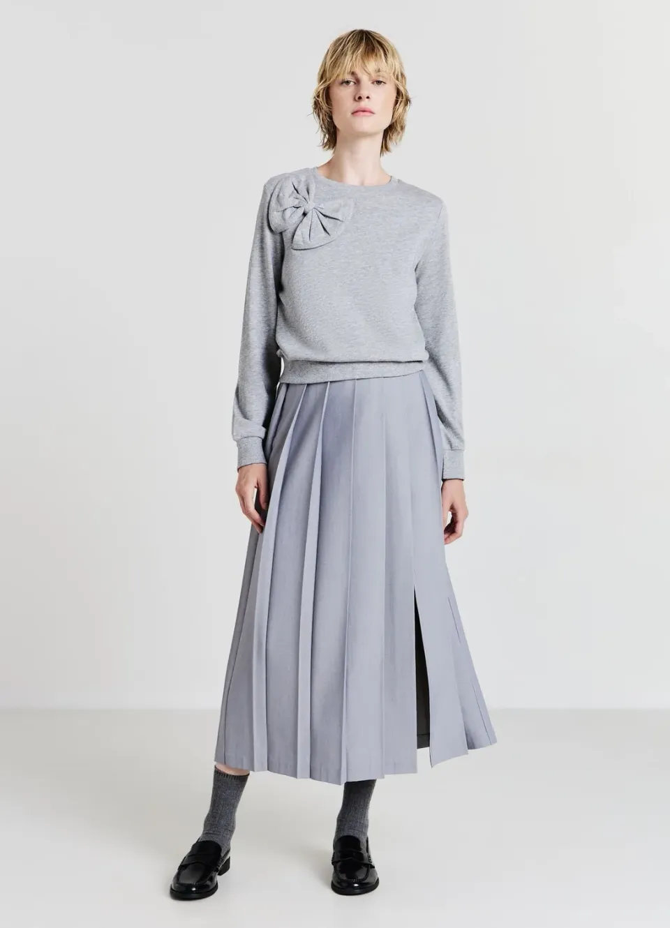 Calliope sweat noeud femme col rond casual