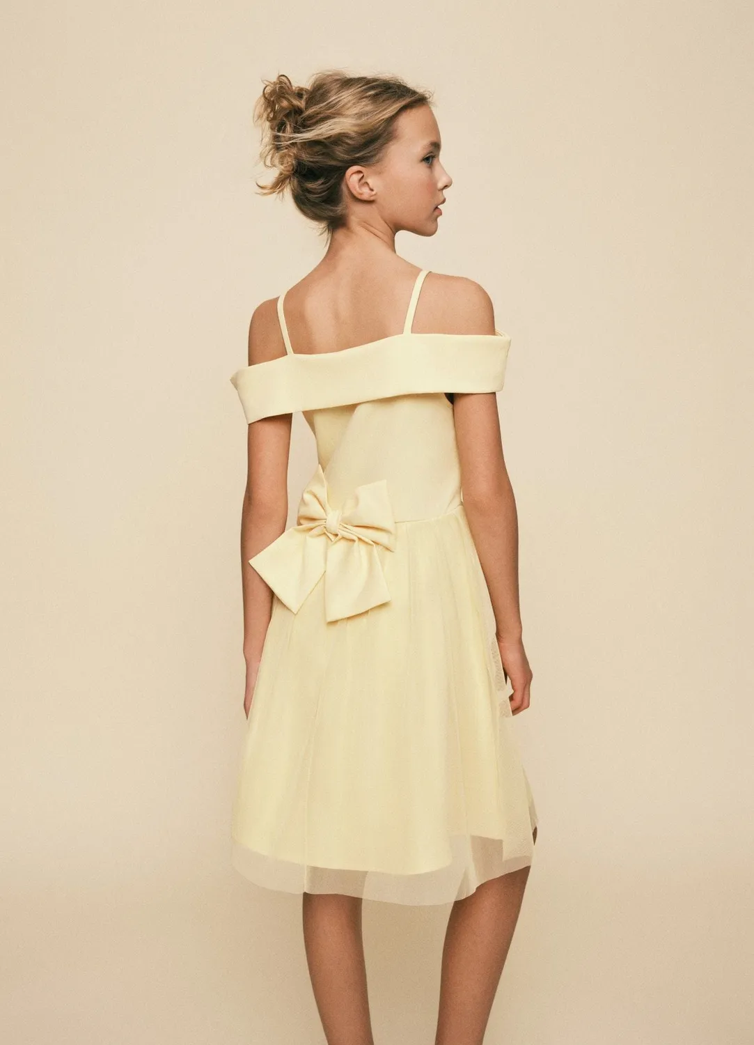 Calliope robe fille épaules dénudées tulle