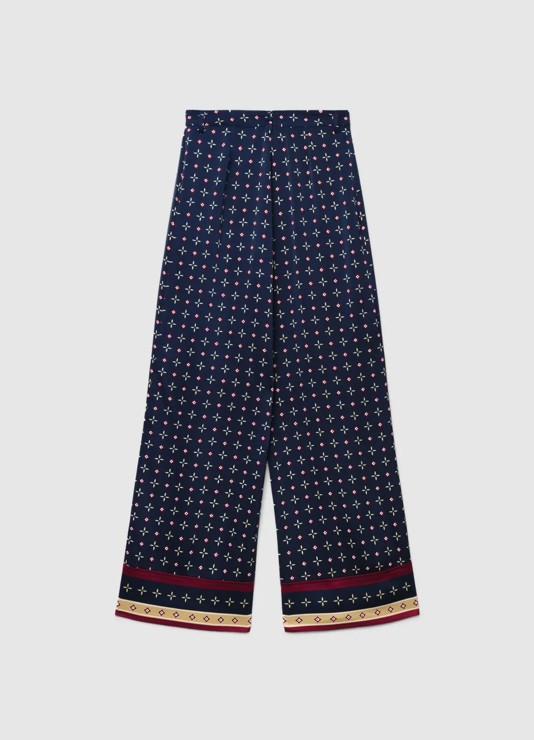 Calliope pantalon palazzo imprimé femme taille haute