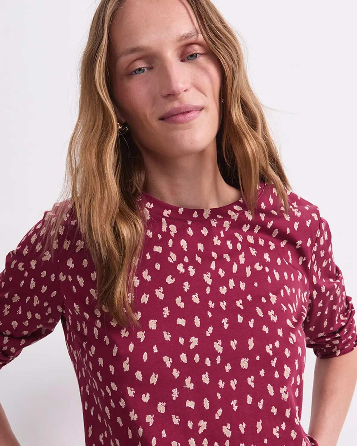 Sportscraft Jenny t-shirt coton manches 3/4 imprimé