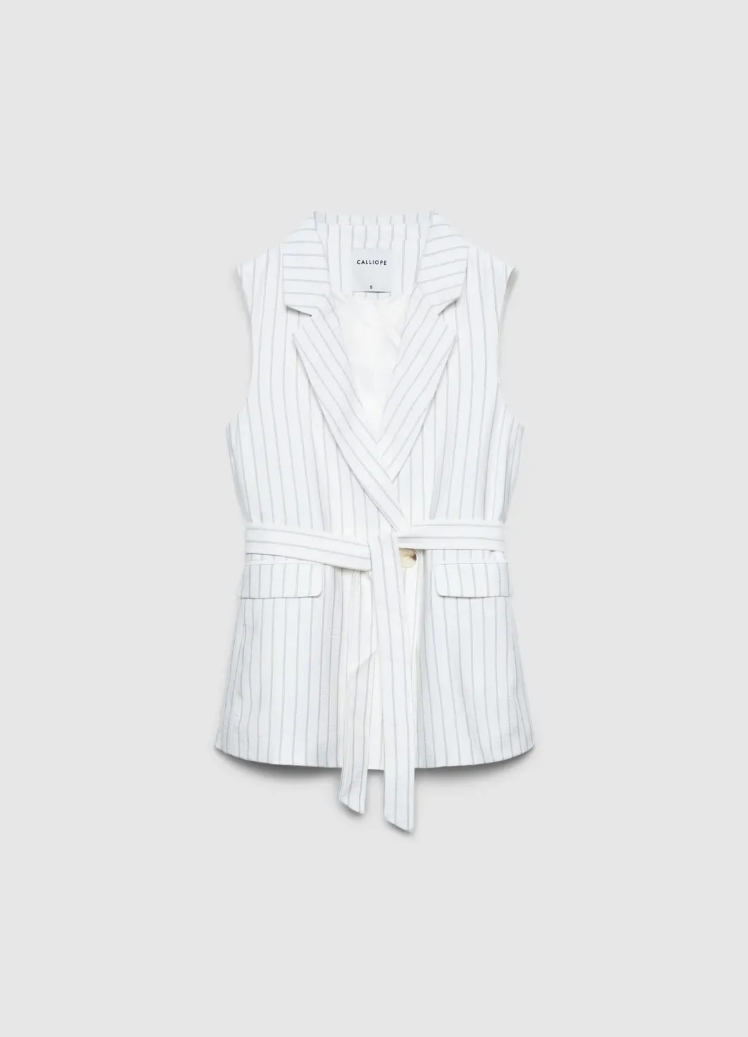 Calliope gilet double boutonnage femme à rayures