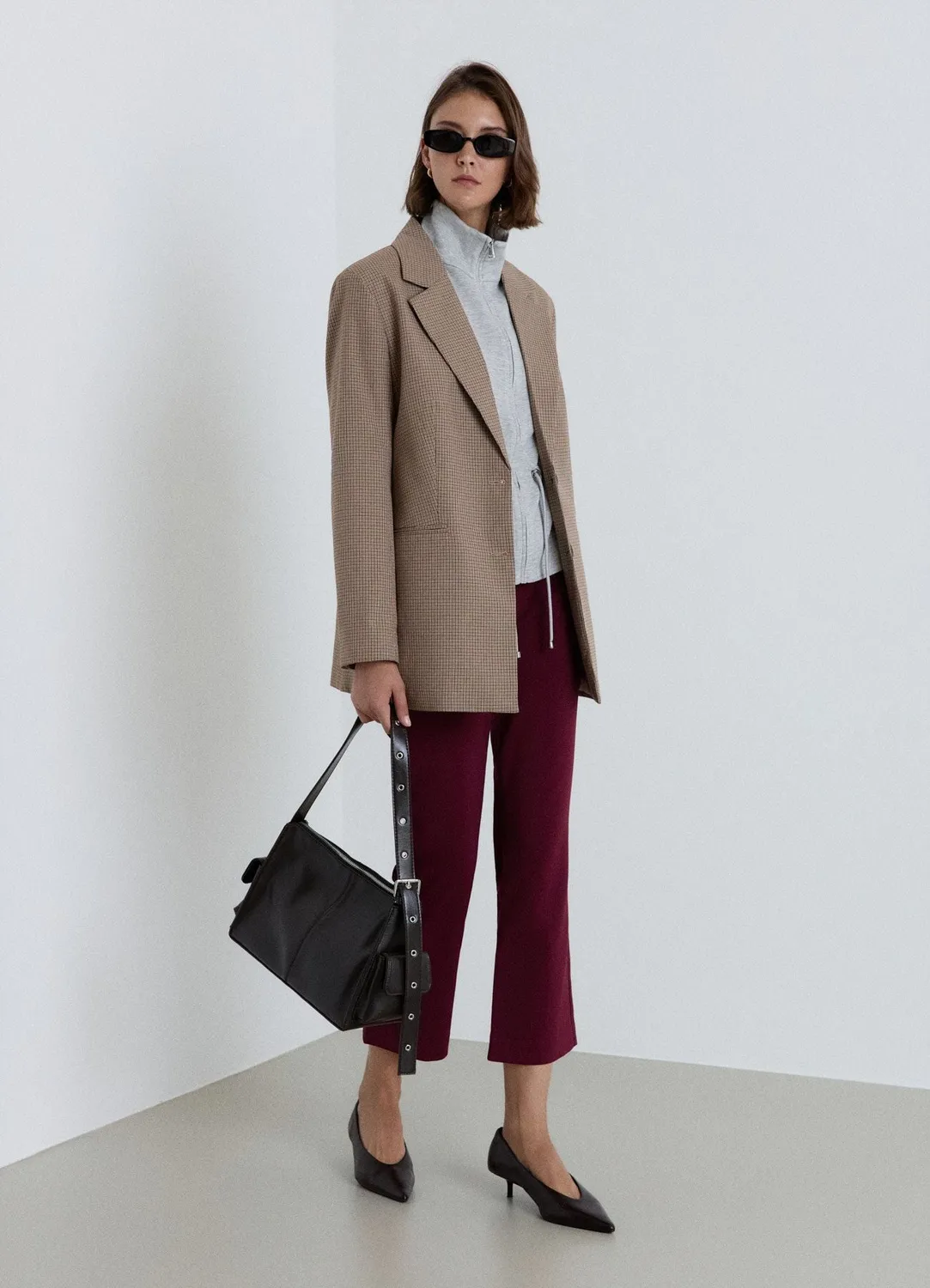 Calliope pantalon femme flare uni mini évasé