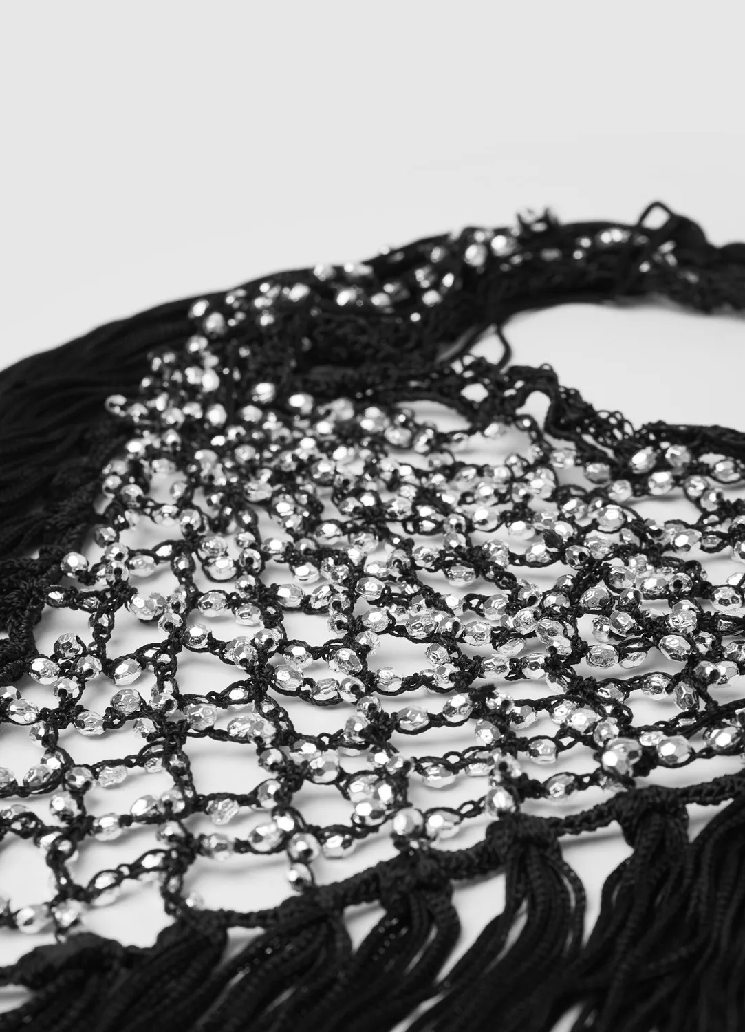 Calliope collier bandana femme franges et perles