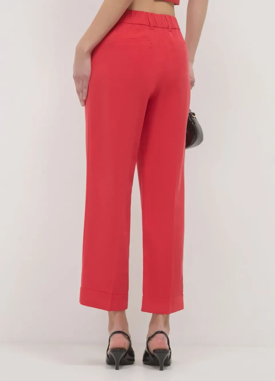 Calliope pantalon classique femme à revers regular