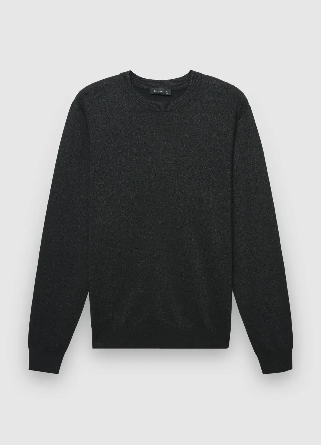 Calliope pull col rond brillant homme manches longues