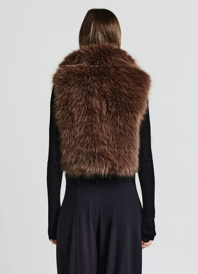 Calliope gilet effet fourrure femme