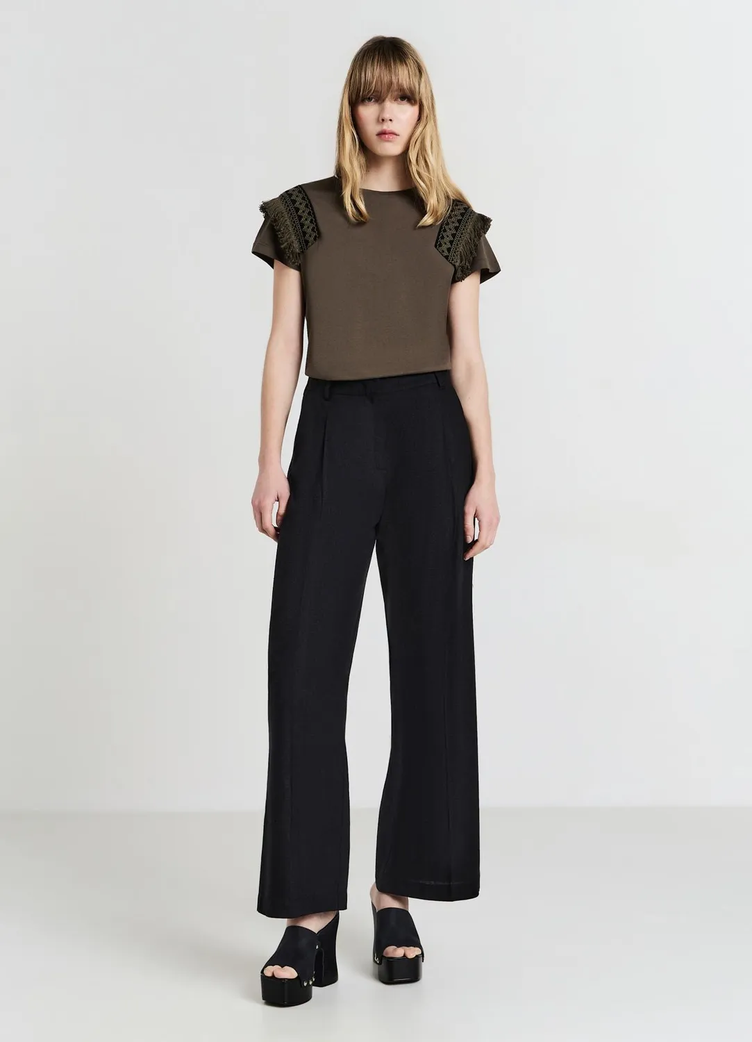Calliope t-shirt femme coton à galon