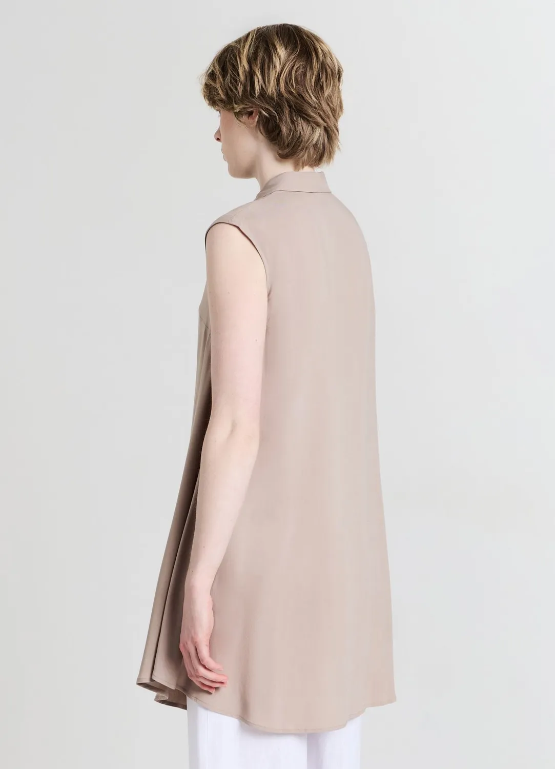 Calliope chemise longue femme sans manches